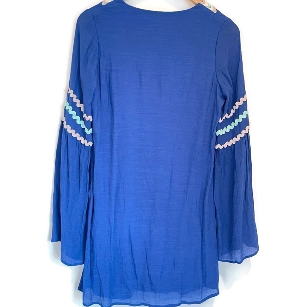 Judith March Anthropologie Boho Statement Sleeves, Embroidered Top, Size M - Picture 3 of 13
